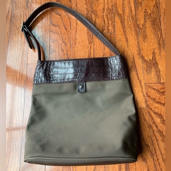 Banana Republic Dark Brown and Black Messenger Bag - Picture 4 of 4